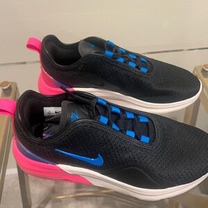 Nike Black Sneakers with Pink Accents